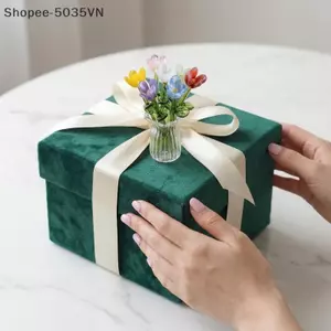{AKIN} Bộ hoa thủy tinh giống như thật Mô phỏng nhân tạo Sắp xếp hoa để trang trí nội thất và ý tưởng quà tặng độc đáo {a}