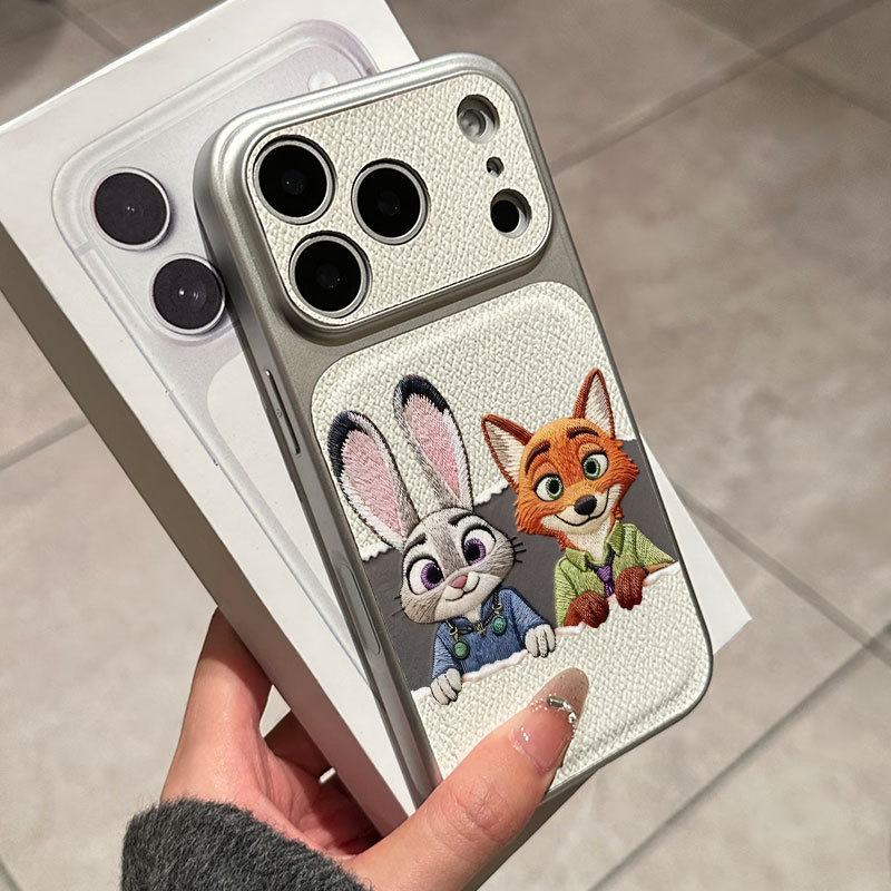 Ốp lưng iPhone Họa tiết da mạ Judy Nick họa tiết iPhone 17 16 15 14 13 12 11 Pro Max Plus Max
