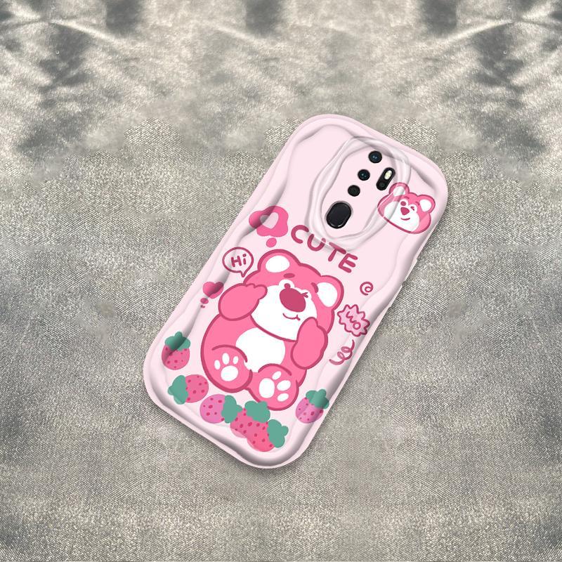 Thích hợp cho OPPO A9 2020 A5 2020 3D Cầm Tay Mềm TPU Lotso Gấu Nữ Vỏ Điện Thoại Chống Sốc
