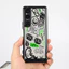 Ốp Điện Thoại Trong Suốt Cứng "Graffiti" Cho Sony Xperia 1 V VI VII VIII Xperia 5 V Xperia 10 V VI VII / Vỏ Sony Chống Sốc