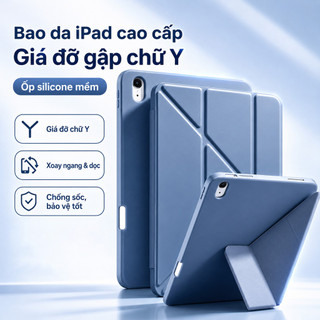 Ốp lưng iPad silicon đa năng gập được chống sốc chống trầy cho iPad Gen 8 9 10 11 Mini 5 6 7 Air 4 5 6 7 Pro 11 12.9 13