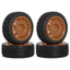 4 Bánh xe Nylon lục giác 68mm 12mm có lốp cao su cho xe RC đua trên đường 1 / 10 Tương thích với Tamiya TT02 TT01 XV01 XV02 PTG-2 LC Racing HSP 94123 Kyosho