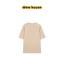 Nhà theodore hoạt hình phông chữ in họa tiết 200GSM mềm mại chất lượng cao Áo thun ngắn tay cotton nguyên chất giản dị nam nữ 0612