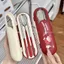 Thìa Inox Đũa Nĩa Bộ Ba Mảnh Di Động Mang Theo Bộ Đồ Ăn Sáng Tạo Phong Cách Hoạt Hình Đi Lại Phải Có Bộ Đồ Ăn Hộp 6.12