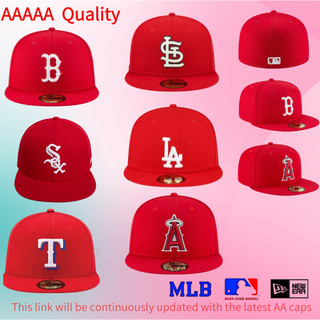 Los Angeles Dodgers Major League Bóng chày Mũ vành phẳng đa chức năng mới / kỷ nguyên, Dòng màu đỏ, Phong cách Mỹ đa năng, Phong cách cặp đôi Hip Hop của Mỹ