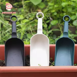 Xẻng hoa PWSEND, Muỗng đất dày bằng nhựa, Dụng cụ làm vườn đa chức năng tiện dụng nhẹ thực tế