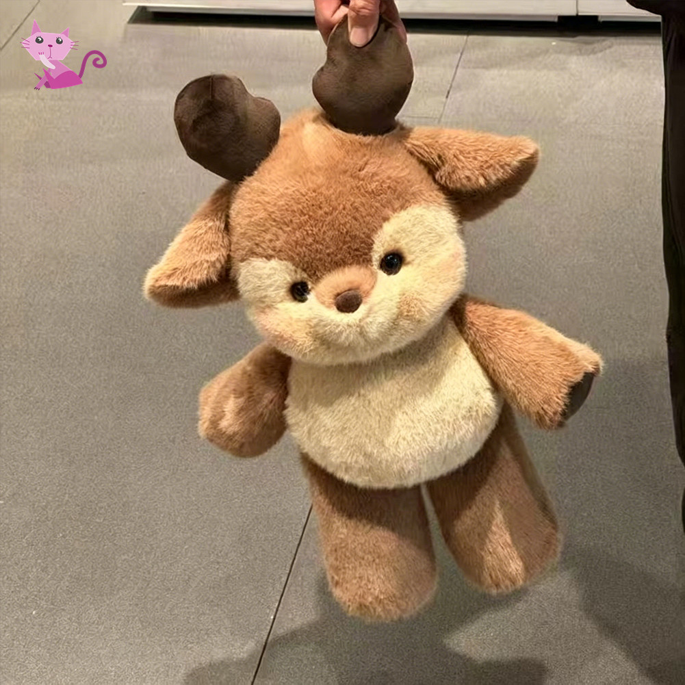 Hồng Hươu Plushie Kích thước hoàn hảo để đựng đồ và du lịch. Trang trí bàn làm việc văn phòng bắt mắt