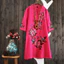 VN Retro Phong Cách Dân Tộc Công Nghiệp Nặng Đầm Thêu Phong Cách Nữ, Áo Sơ Mi Tay Ngắn Rời Phong Cách Mới, Size Lớn, Phong Cách Mùa Hè