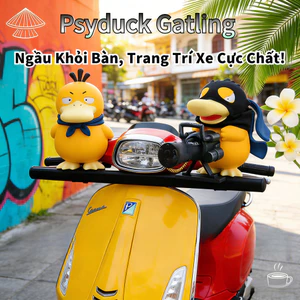 2026 Mô hình psyduck Gatling súng máy,phụ kiện trang trí xe máy，trang trí xe điện，trang trí xe ô tô