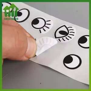 SWEET 1000 Cái / cuộn Máy Stiers Mắt Tự Dính Mini Hình Mắt Stier Cho Đồ Thủ Công DIY, Trang Trí Tiệc Trang Trí Nhà Đồ Dùng Học Tập n
