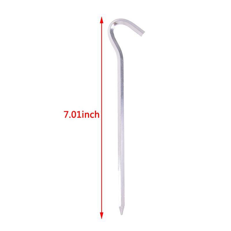 Nhà Máy Thời Trang 5 Chiếc Hợp Kim Lều Cọc Chốt Chịu Lực Đầu Móng Tay 7.01inch Thép Chắc Chắn Kim Loại QrhYK