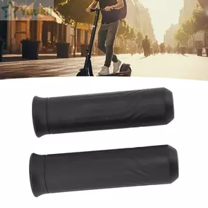 1 Cặp Vỏ Bọc Tay Cầm Cao Su, Thiết Kế Công Thái Học, Chống Sốc Đen, Cho Tay Lái Xe Điện NIU KQi2/KQi3