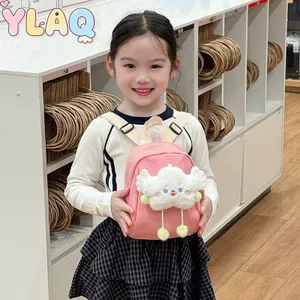 Kids Cloud Sang Trọng Ba Lô Hoạt Hình Dễ Thương Mini Schoolbag Dây Đeo Có Thể Điều Chỉnh Thường Ngày Túi Du Lịch Ngoài Trời