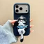 Fox Cat Silicone Bracket Tech Fabric Leather Phone Case cho iPhone 17 Pro Max 16 15 Pro Vỏ bảo vệ chống sốc