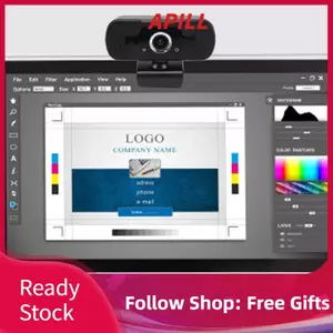 apill Sanpyl 2K Webcam cho PC HD Camera máy tính USB với 170 Góc cực rộng Cắm và Chạy Hội nghị Gọi video Cuộc họp trực tuyến Vỏ bảo mật