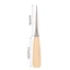 NHỎ 10 Chiếc Da Đấm, Tay Cầm Bằng Gỗ Da Inox Awl, Khâu Đục Lỗ Máy Làm Lỗ Da Đấm DIY May