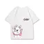 Mary Cat Áo Thun Nữ Tay Ngắn Hoạt Hình Ngắn Top Thiết Kế Cảm Thấy Hợp Thời Trang Dễ Thương Top Nam Nữ Cùng Phong Cách