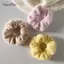 AqToCna Mùa Đông Ấm Áp Tóc Mềm Scrunchies Nữ Cô Gái Dễ Thương Sang Trọng Co Giãn Tóc Nhiều Màu Dây Cao Su AqToCna