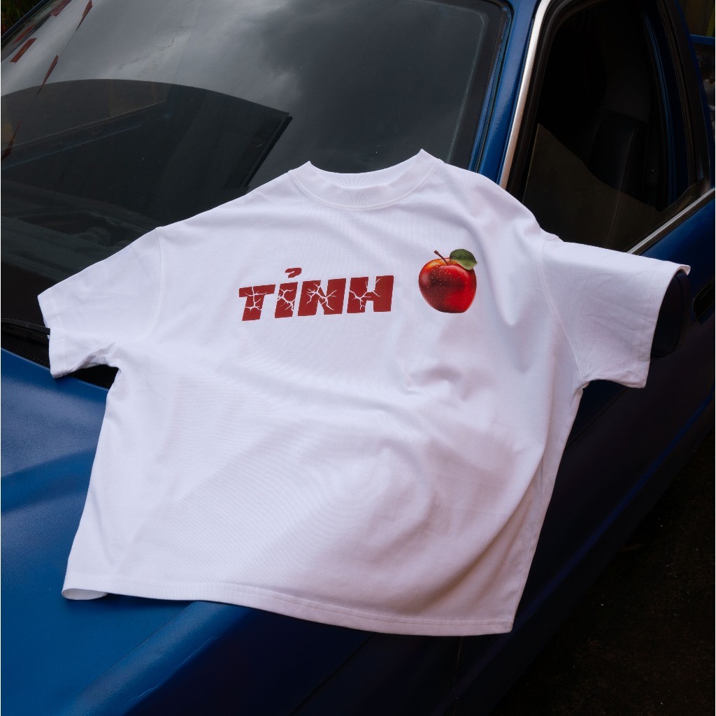 （Giao hàng 24h）Angela Áo Thun Local Brand  "BST Trái Cây", Form Boxy Rộng Unisex 220Gsm 100% Cotton