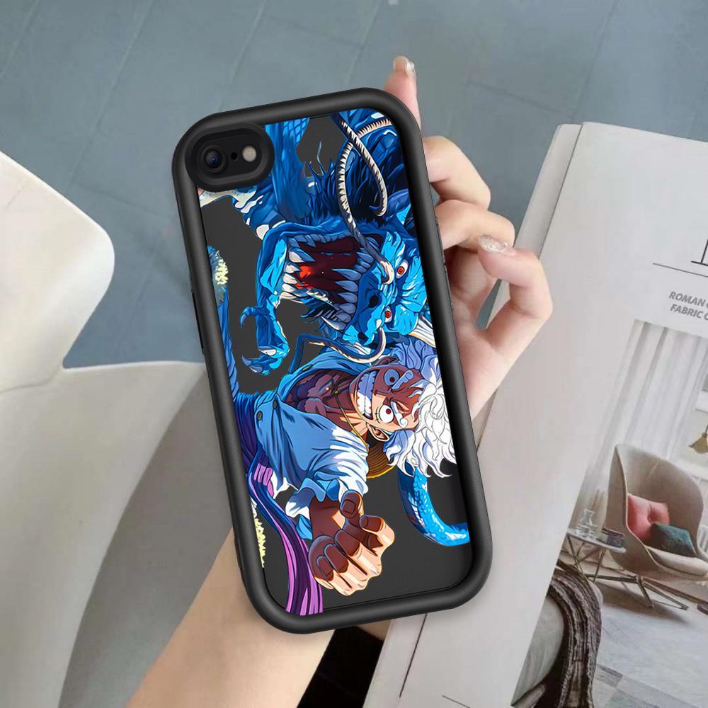Ốp Cho iPhone 6 6s 7 8 se2020 Plus Hoạt Hình Silicon Phụ Kiện Vỏ Điện Thoại Mềm TPU One Piece Luffy ZARO Sinh Viên Mắt Thiên Thần Chống Sốc Ốp Lưng