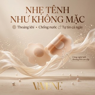 Combo 5 Miếng dán ngực vải Vanvene DR05, miếng dán nhũ hoa tàng hình tái sử dụng dùng nhiều lần