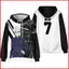 YB1 XANH KHÓA Áo Dài Tay Áo Casaul Rời Unisex Áo Anime Thời Trang Hoody 3D In BY1