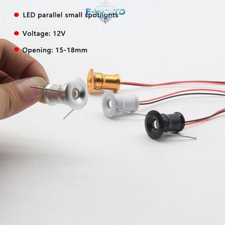 Đèn LED Mini E-WOITD 12V Có thể điều chỉnh độ sáng 15mm Đèn trần âm trần trưng bày Đèn chiếu sáng điểm nhỏ E-WOITD