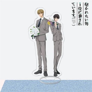 Mô hình Standee Anime Dakaretai Otoko 1-i ni Odosarete Imasu  Trang Trí Bàn Học Boylove BL Quà Tặng