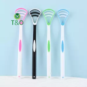 Dụng cụ cạo lưỡi công dụng kép Bàn chải làm sạch sức khỏe răng miệng có thể tái sử dụng Chăm sóc vệ sinh Bàn chải đánh răng Miệng Dụng cụ cạo hơi thở tươi [mới]