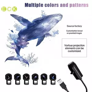 Đèn LED Máy Chiếu USB 3 / 6 Mẫu Chiếu- Có Thể Điều Chỉnh Bướm Cá Voi Thạch Sao Biển Đêm Lễ Hội Quà Tặng Đẹp