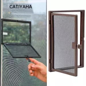 Màn hình cửa sổ CATIYAHA, Màn hình côn trùng mở bên ngoài có thể tháo rời, Rèm chống bay vô hình DIY thực tế