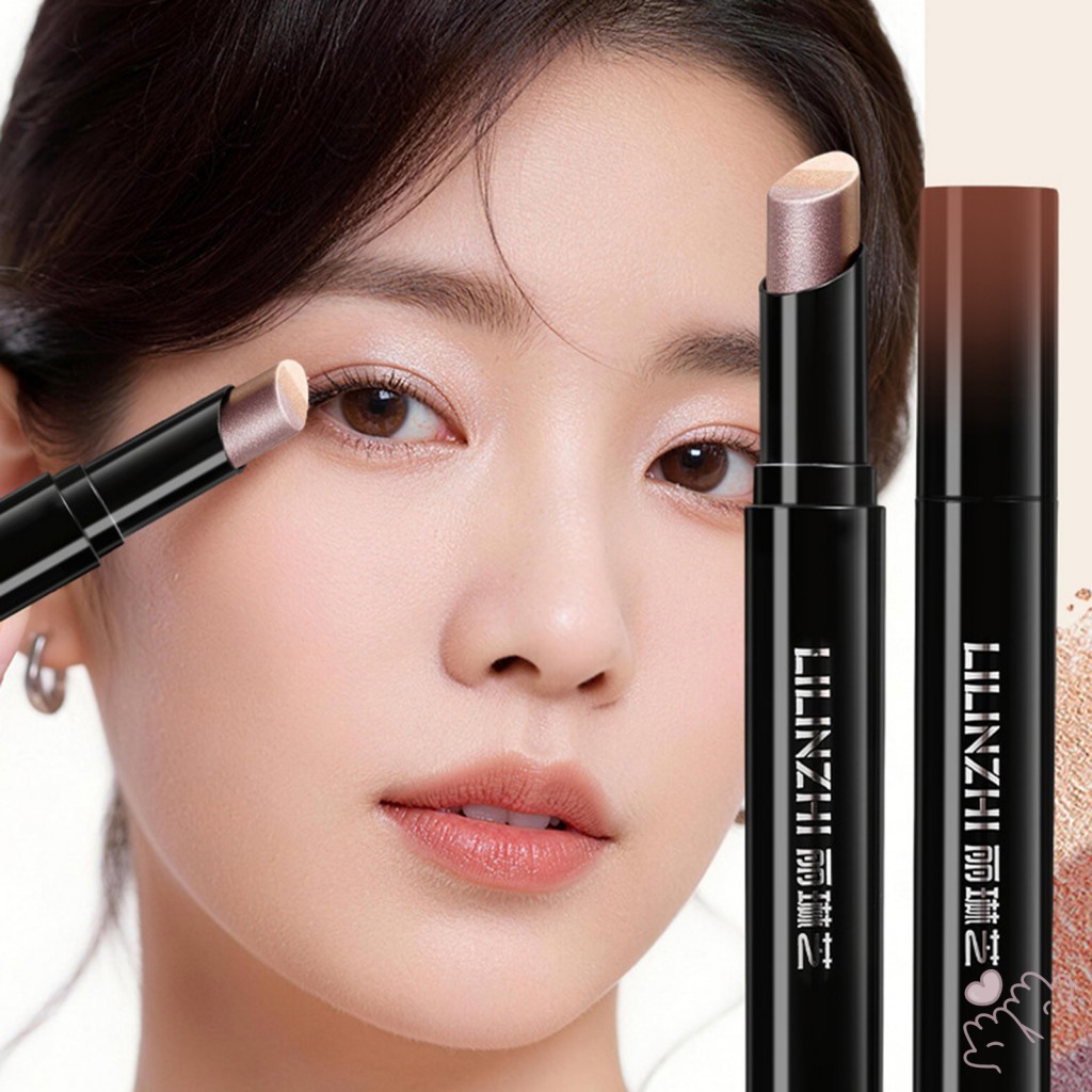 Phấn Mắt 3 Màu Bút Trang Điểm Di Động Lâu Dài Dễ Dàng Áp Dụng Ngọc Trai