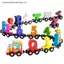 MỚI 1 Bộ Gỗ Từ Số Xe Lửa Đồ Chơi Giáo Dục Montessori Bộ Xe Lửa Nhận Thức Sớm Học Tập Bộ Giảng Dạy Cho Trẻ Tập Đi SKY