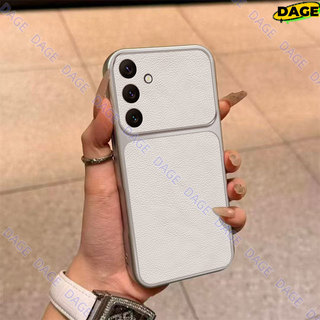 Ốp điện thoại Cho Samsung Galaxy A17 A27 A37 A57 A56 A26 A36 A16 A25 A35 A55 A15 LTE 4G 5G Vỏ Cửa Sổ Lớn Đơn Giản Màu Trắng Dermatoglyph Vỏ Cửa Sổ Lớn Bao Gồm Tất Cả Vỏ Chống Rơi