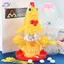 HFTOY 1 Bộ Trứng Thả Đồ Chơi Trẻ Em Ngộ nghĩnh Gà Con đẻ Trứng Kéo Tóc Bảng Trò Chơi Sti Họ Tập Hợp Trò Chơi Để Bàn Tương Tác Cho Quà Tặng Tiệc ~