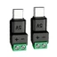 BTM 2 Cái 5V3A Loại C Sang 2 Pin Vít Đầu Nối Chuyển Đổi Cho Giải Pháp Sạc Dây Dễ Dàng Mà Không Cần Hàn Iro