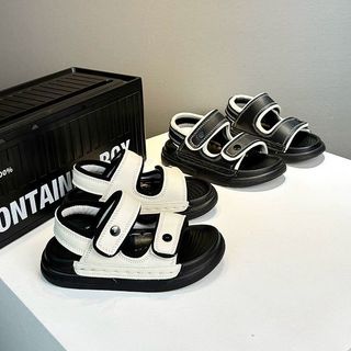 Unisex Trẻ Em Nền Tảng Dép 2026 Mùa Hè Mới Tập Đi Đôi Dây Sandal Đế Mềm Thoải Mái Đa Năng Kid Trường Chân Trần Giày