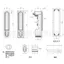 Khóa vuông màu đen MS480 Khóa vuông MS818 Khóa tủ khung gầm MS490 Bộ sưu tập doanh nghiệp đơn phương UBU7