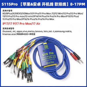 OSS S115 pro Tất cả trong một Dây nguồn FPC Cáp linh hoạt cho IPhone 8-17 Promax Sửa chữa điện thoại di động Kích hoạt pin Cáp Iboot khởi động Android