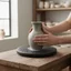 Bàn xoay bằng nhựa chống trượt Điêu khắc đất sét xoay 360 được thiết kế để vận chuyển