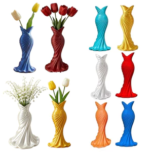 Áo choàng nghệ thuật-Vũ hoa trang trí in hình 3D Chậu hoa trang trí sành điệu