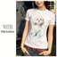 Milyfashion In Đầy Đủ Chấm Bi Con Chó Con Áo Thun Tay Ngắn Mỏng Hơn Nhìn Co Giãn Nóng Cô Gái Ngắn Top Mùa Hè Bé tee Ba Lê Phong Cách KLWQ