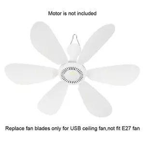Btsg 3 6 Cái Trắng ABS Linh Kiện Thay Thế Cho USB 5V 3 6 Treo Quạt Lá Mịn Và Đáng Tin Cậy