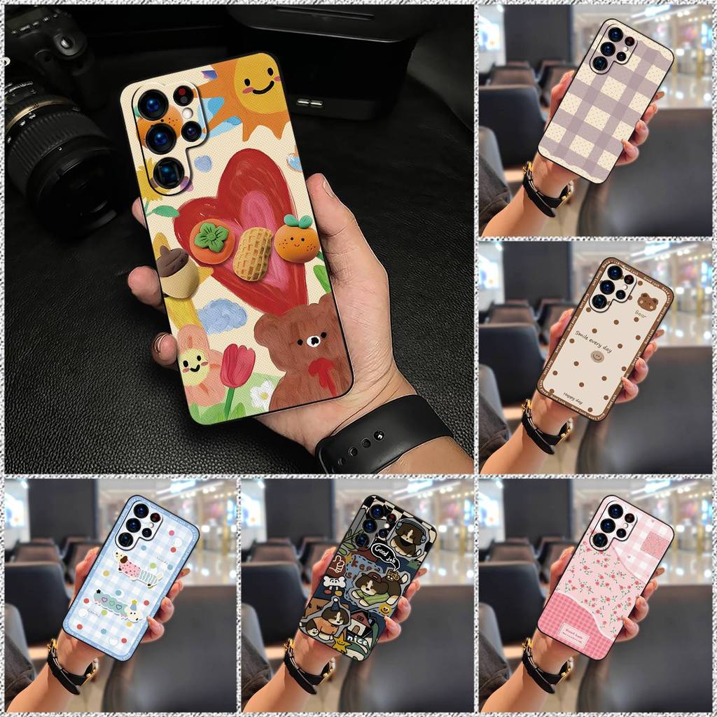 Ốp lưng Bền Cho Samsung Galaxy S22 Siêu Bọc Toàn Bộ Chống Va Đập Túi Điện Thoại Động Vật Hoạt Hình Silicon Mềm Vỏ TPU Bảo Vệ Dễ Thương Chống Bụi Bẩn Thiết Kế Thời Trang