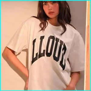 Blackpink SY3 BLACK PINK LLOUD cotton Áo thun cổ tròn dáng rộng mùa hè cho cả nam và nữ YS3