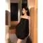 Quần short treo Bộ đồ hai mảnh Hàn Quốc Lười sang trọng Phiên bản mùa hè Pure Desire Hot Girl Bộ đồ du lịch hàng ngày