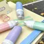 GETVOW 4 cái / bộ Con lăn băng hai mặt, Băng keo chấm hình có thể xóa được, Tạp chí chạy keo màu Morandi đa chức năng