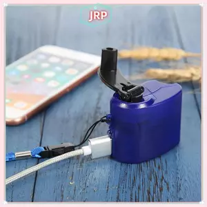 JRP Khẩn Cấp Ngoài Trời Tay Quay Nguồn Dynamo Sạc Khẩn Cấp 5.5V Sạc Du Lịch Ngoài Trời Sinh Tồn Phụ Kiện JRP