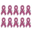 BTF 10xPink Ruy Băng Men Thổ Cẩm Ung Thư Vú Nhận Thức Hy vọng Ve Áo Pin Nút Huy Hiệu Áo Len Túi Ba Lô Trang Sức