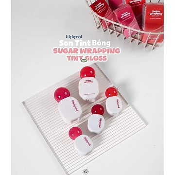 Son siro bóng LILYBYRED SUGAR WRAPPING TINT GLOSS mini 2.5gr - full 6gr
